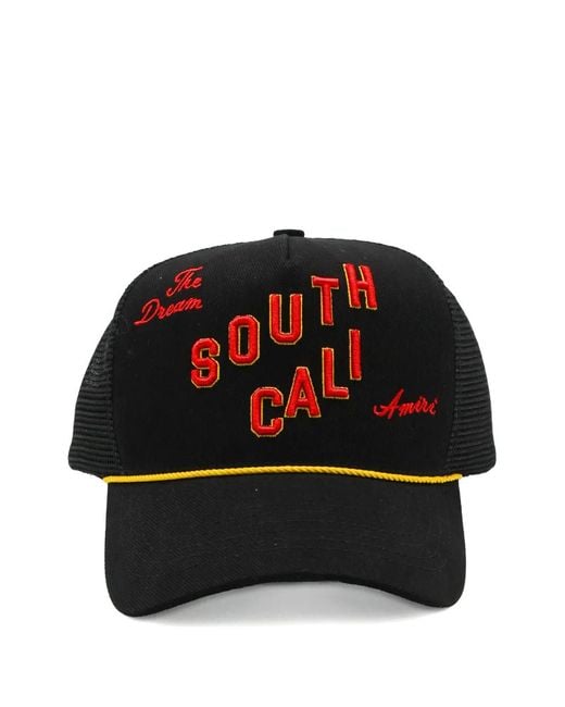 Amiri Black South Cali Trucker Hat for men