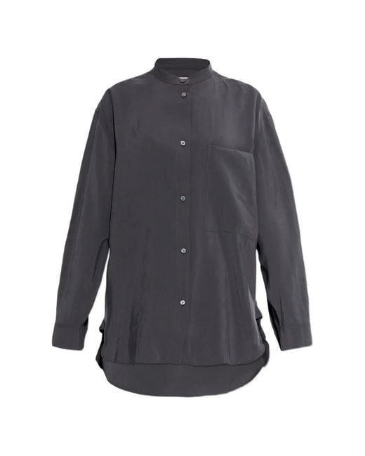 Studio Nicholson Gray Buttoned Pocket Shirt