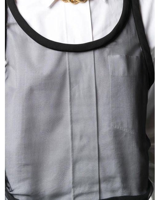 Valentino Garavani Black Silk Tank Top