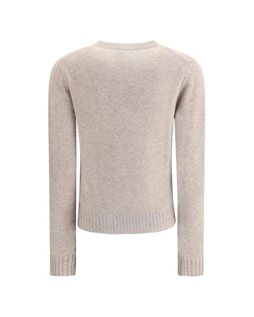 Allude White Cashmere Sweater