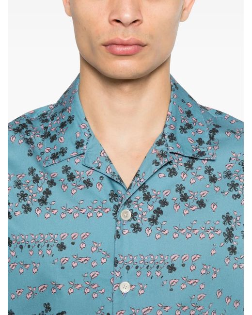 Paul Smith Blue S/S Shirt for men