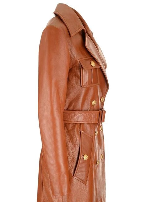Chloé Orange Double-Breasted Jacket