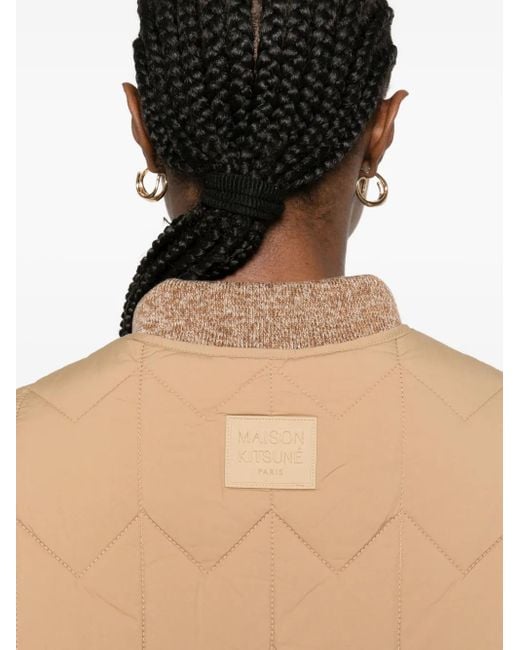 Maison Kitsuné Natural Quilted Jacket