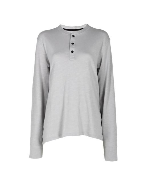 Rag & Bone Gray Long-Sleeve T-Shirt for men