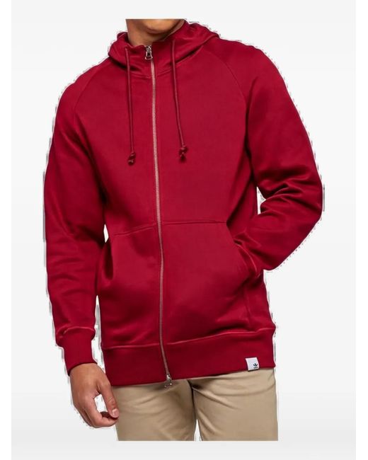Adidas Red X By O Zip-Up Drawstring Hoodie for men