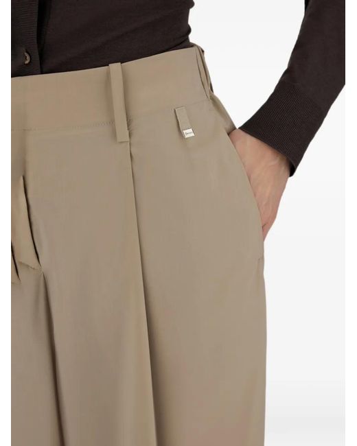 Herno Natural Pleated Trousers