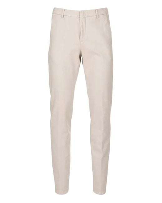 Eleventy Natural Buttoned Chino Trousers for men