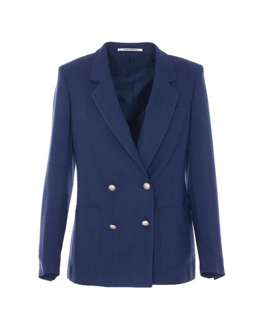 Tagliatore Blue J-Nayade Double-Breasted Blazer
