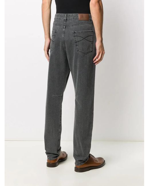 Brunello Cucinelli Gray Denim Jeans for men