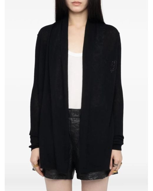 Zadig & Voltaire Black Robyn Cashmere Cardigan