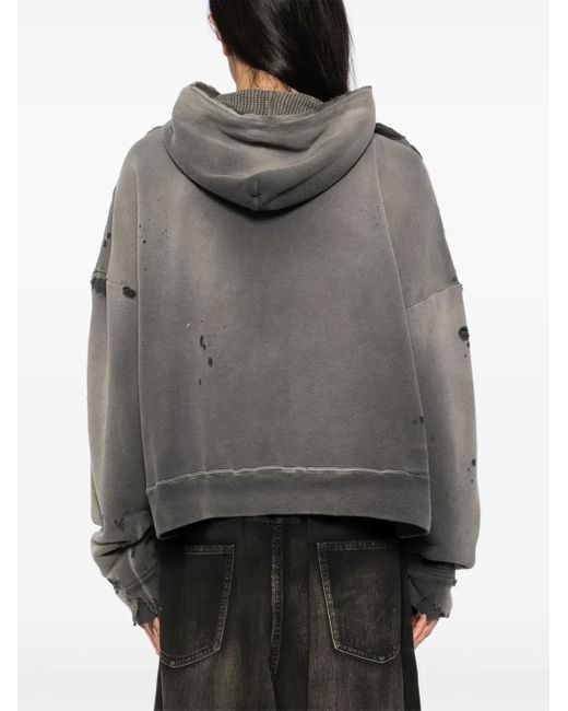 SAINT Mxxxxxx Gray Zip-Up Hoodie for men
