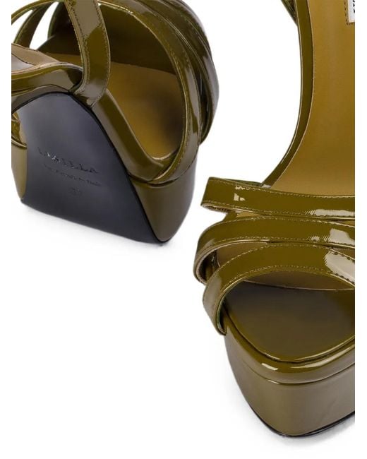 Le Silla Metallic Lola Patent-Leather Sandals