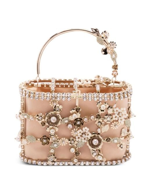 Mini Sac Holli Bouquet À Fleurs Rosantica en coloris Natural