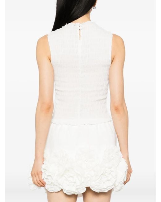 Top sin mangas Adri Reformation de color White