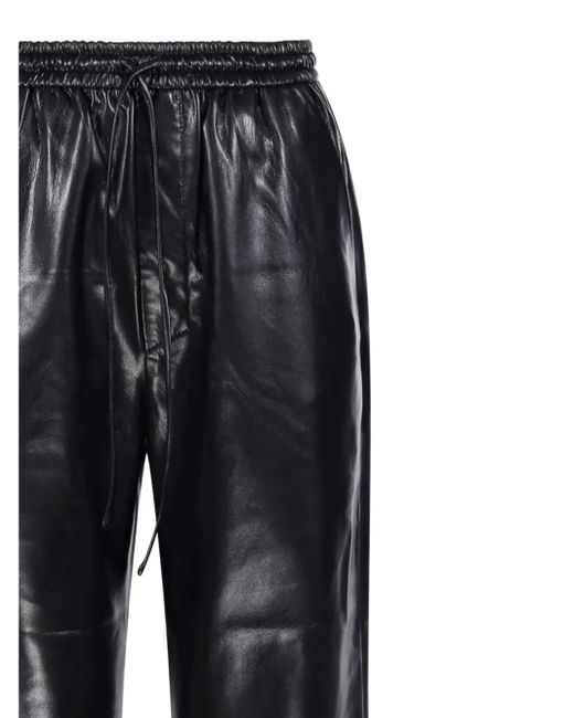 Nanushka Black Drawstring-fastening Trousers