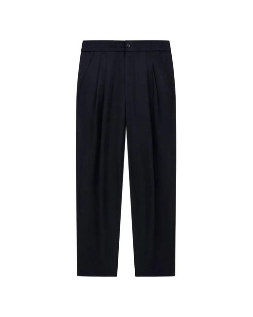Giorgio Armani Blue Pleated Trousers for men