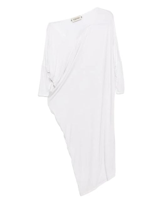 Tessitura Body Couture ドレープ ドレス White