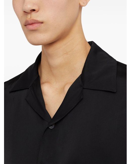 Jil Sander Black Short-Sleeve Shirt for men