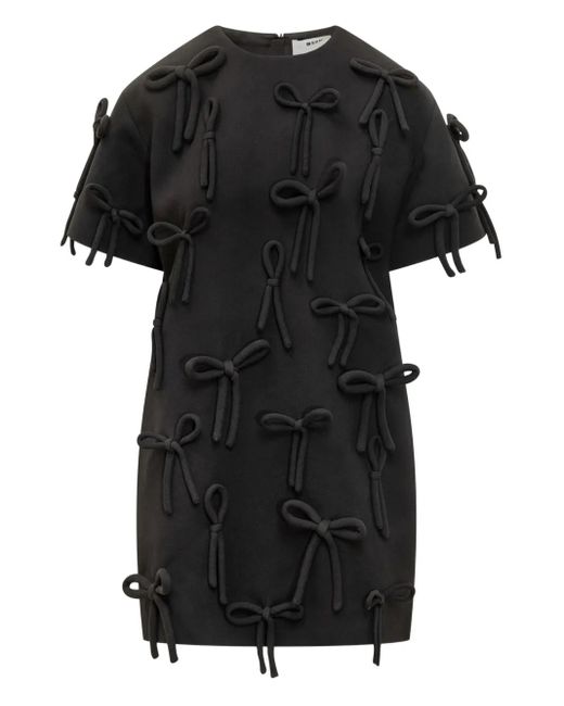 Robe Longue À Taille Nouée MSGM en coloris Black