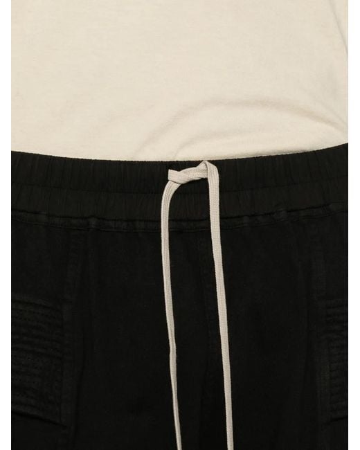 Rick Owens Black Creatch Drawstring Short for men