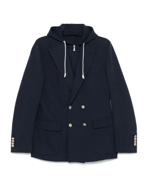 Blazer con doble botonadura Eleventy de hombre de color Blue