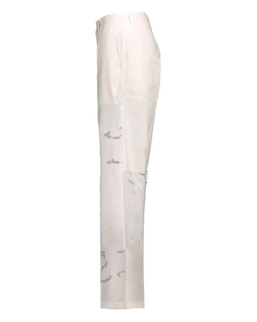 MARINE SERRE Natural Patch-Pocket Trousers