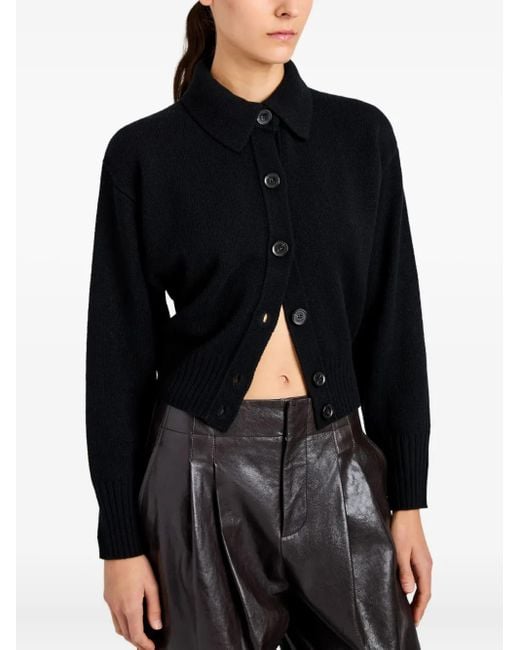 Proenza Schouler Blue Rocio Buttoned Cardigan