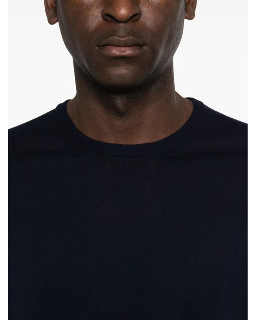 Malo Blue T-Shirt À Col Rond for men