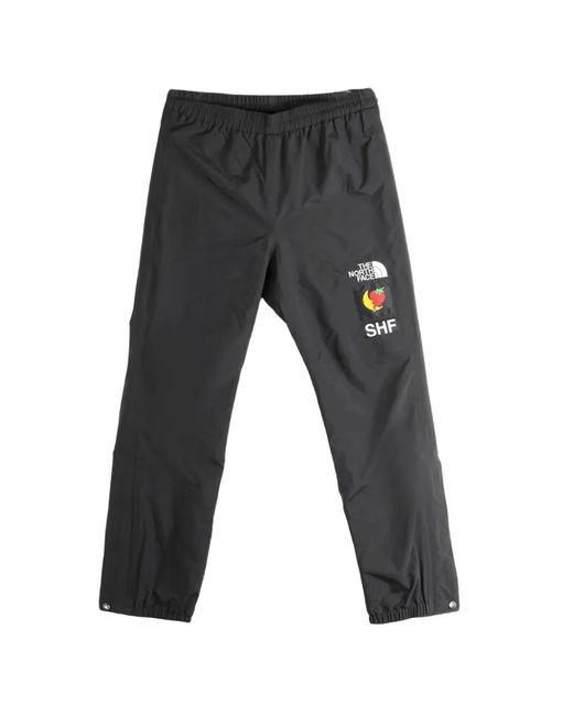 The North Face Gray X Shf Logo-Patch Track Pants for men