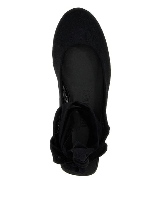 The Attico Cloe フラットシューズ Black