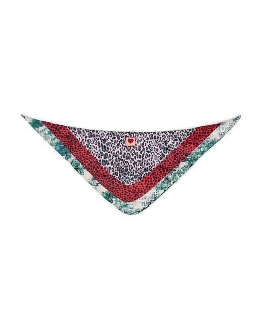 Bimba Y Lola Sjaal Met Luipaardprint in het Red