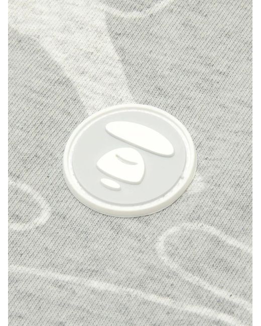 Aape By A Bathing Ape Gray Camouflage-Print T-Shirt for men