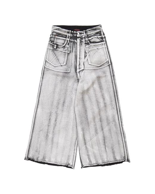 LỰU ĐẠN Gray Radiation Dumpster Jeans for men