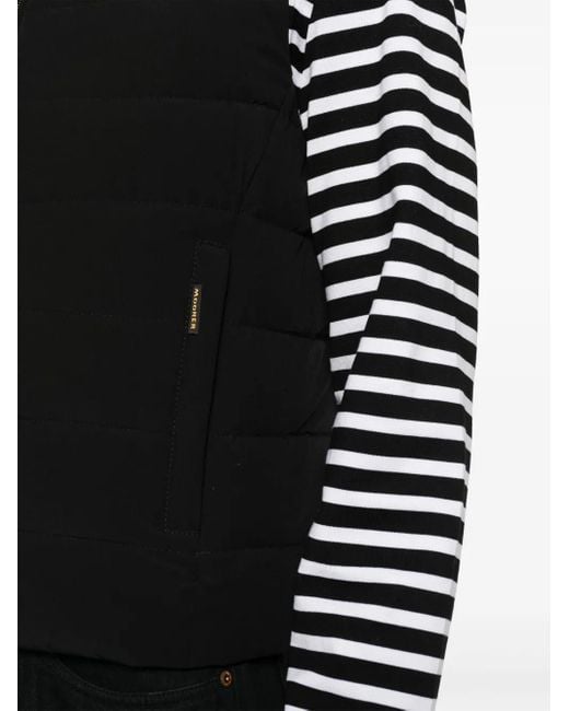 Moorer Black Oliver-Kn Padded Gilet for men