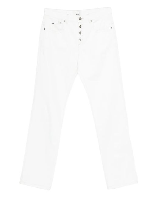 Isabel Marant Jeans Met Knoop- En Ritssluiting in het White voor heren
