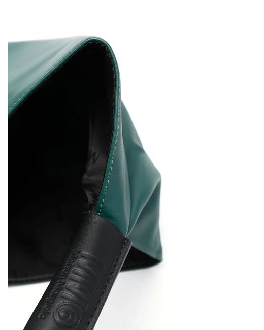 MM6 by Maison Margiela Green Classic Japanese Medium Tote Bag