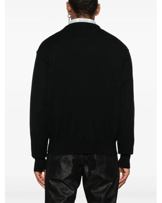 Vivienne Westwood Black Orb-Embellished Cardigan for men