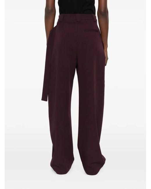 Pinko Broek Met Wikkel-Effect in het Purple