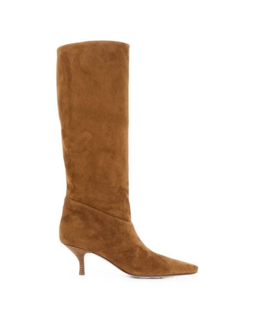 Paris Texas Brown Rose 60 Suede Pointed-Toe Boots
