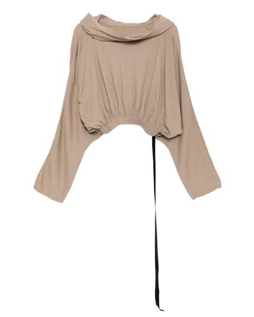 Rick Owens クロップド パーカー Natural