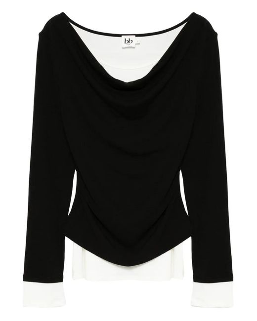 B+ AB Black Layered T-Shirt