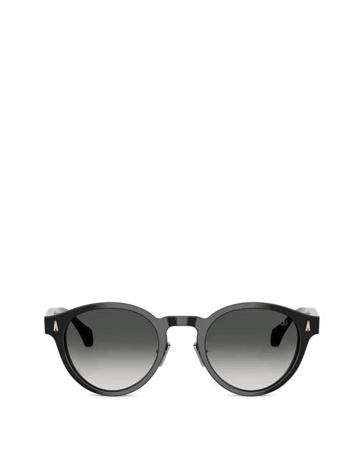 Moncler Gray Ember Round-Frame Sunglasses
