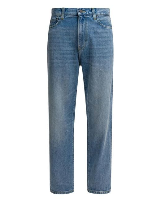 Carhartt Blue Logo-Patch Jeans for men
