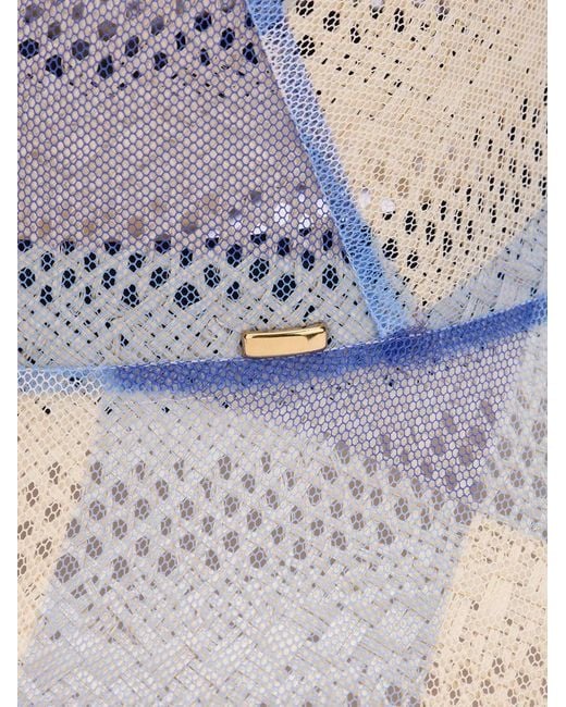 CA4LA Blue Ckeck Checked Bucket Hat