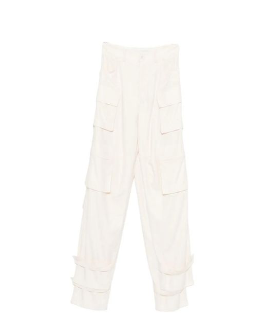 SIMONA CORSELLINI White Cargo Pants