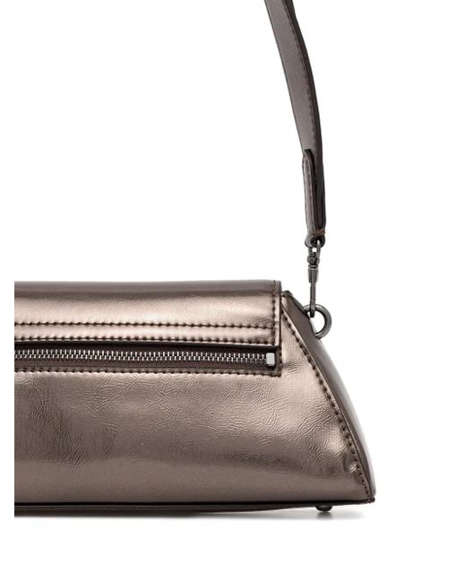 MARCIANO BY GUESS Brown Bolena Logo-Plaque Cross Body Bag
