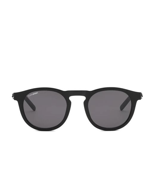 Philipp Plein Gray Round Touchdown Sunglasses for men