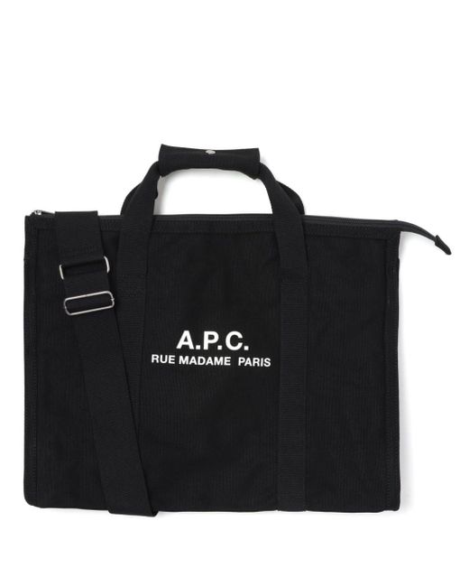 A.P.C. Récupération Canvas-Shopper in Black für Herren