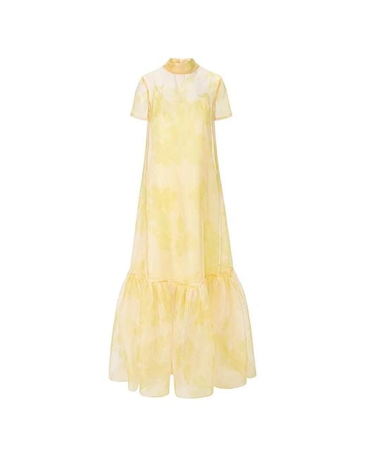 Staud Yellow Calluna Maxi Dress