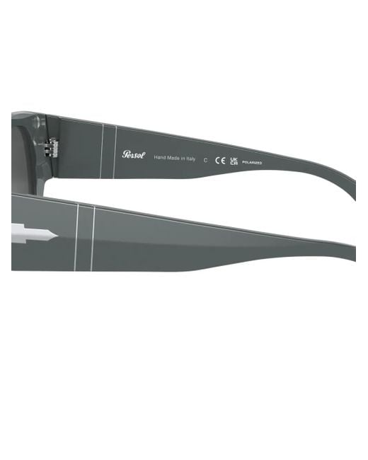 Persol Gray Square Frame Sunglasses
